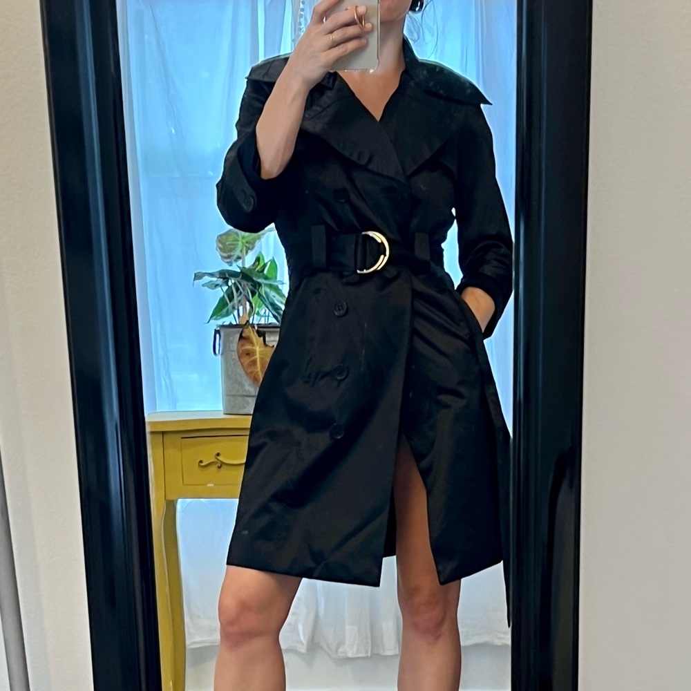 Bebe black belted Trench coat small